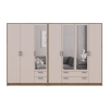 Kleiderschrank mit Spiegel Doros Rondi Artisan Eiche/Kaschmir 3+4 Türen 281x52x195 (42005661)