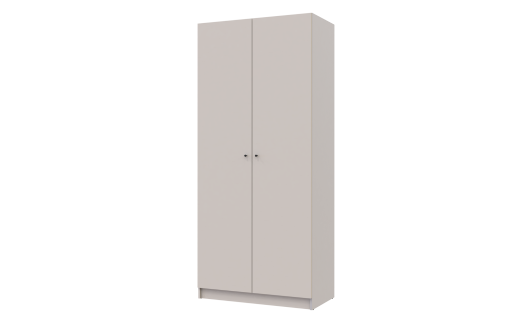 Kleiderschrank Doros Promo mit Drehtüren Kaschmir 2 Türen 90x48x204 (80737668)