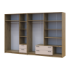 Kleiderschrank Doros Rondi Artisan Eiche/Kaschmir 3+4 Türen 281x52x195 (42005660)