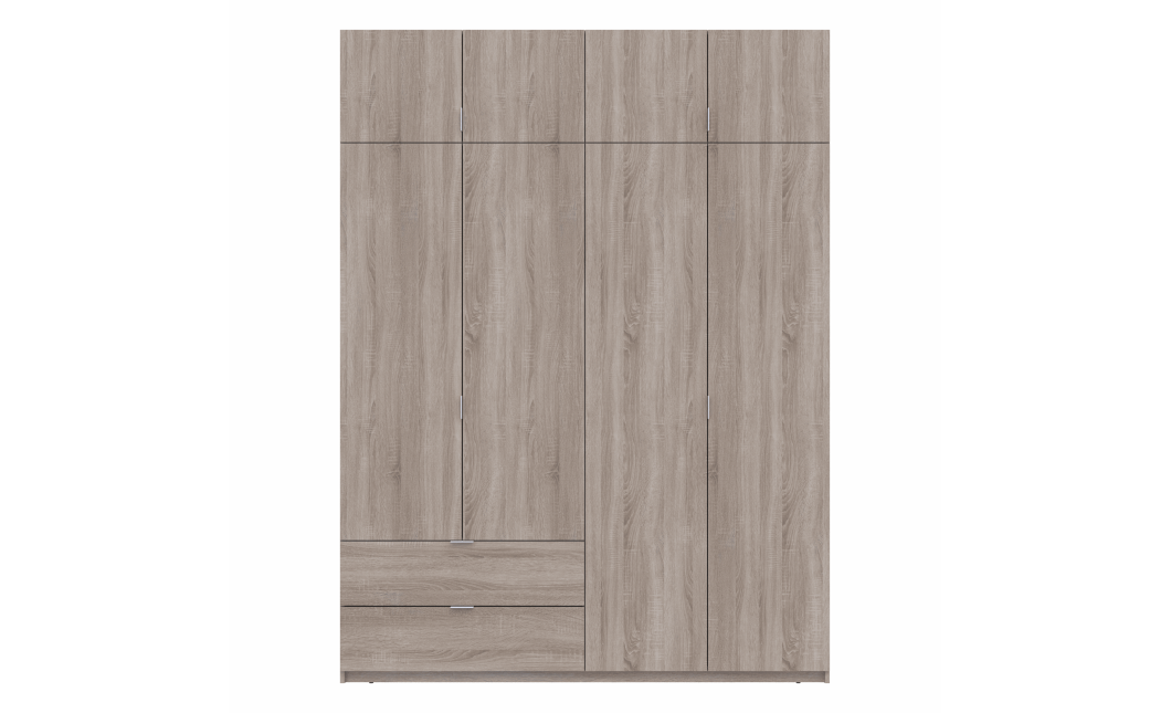 Kleiderschrank Doros Lukas mit Drehtüren Sonoma Eiche 180x50x250 (80737731)