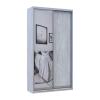 Kleiderschrank Doros City Light Natti Luc Schiebetüren mit Spiegel 120x45x225 (80736500)