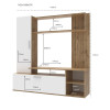 Kleiderschrank Doros Kona Tahoe/Weiß 151x40x147 (44900388)