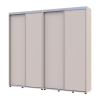 Kleiderschrank Doros Sigma Slim Schiebetüren Kaschmir 2+2 Türen 230x45x214.4 (42005592)