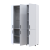 Kleiderschrank Doros Thorn Weiß 3 Türen Kleiderstange 135x51,6x200 (44900483)