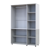 Kleiderschrank Doros Thorn Natti Kiefer/Weiß 3 Türen Kleiderstange 135x51,6x200 (44900507)