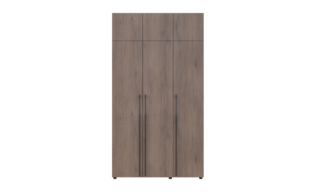 Kleiderschrank mit Aufsatz Doros Kasper Cremona Cannolo 3 Türen 135x50x245 (42005521)