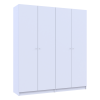 Kleiderschrank Doros Promo Set mit Böden Weiß 2+2 Türen 180x48x204 (44900288)