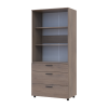 Kleiderschrank Doros Thorn Cremona Cannolo 2 Türen 3 Schubladen Böden 90x51,6x200 (44900430)