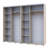 Kleiderschrank Doros Sigma Slim Schiebetüren Kaschmir 2+2 Türen 250x45x214.4 (42005596)