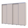 Kleiderschrank Doros Sigma Slim Schiebetüren Kaschmir 2+2 Türen 260x45x214.4 (42005598)