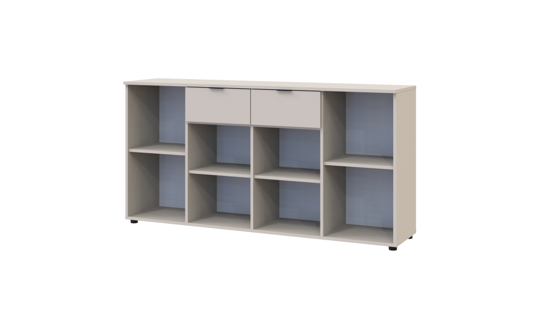 Kommode Doros Ron 7 Kaschmir 4 Türen 2 Schubladen 160x38x81 (41516049)