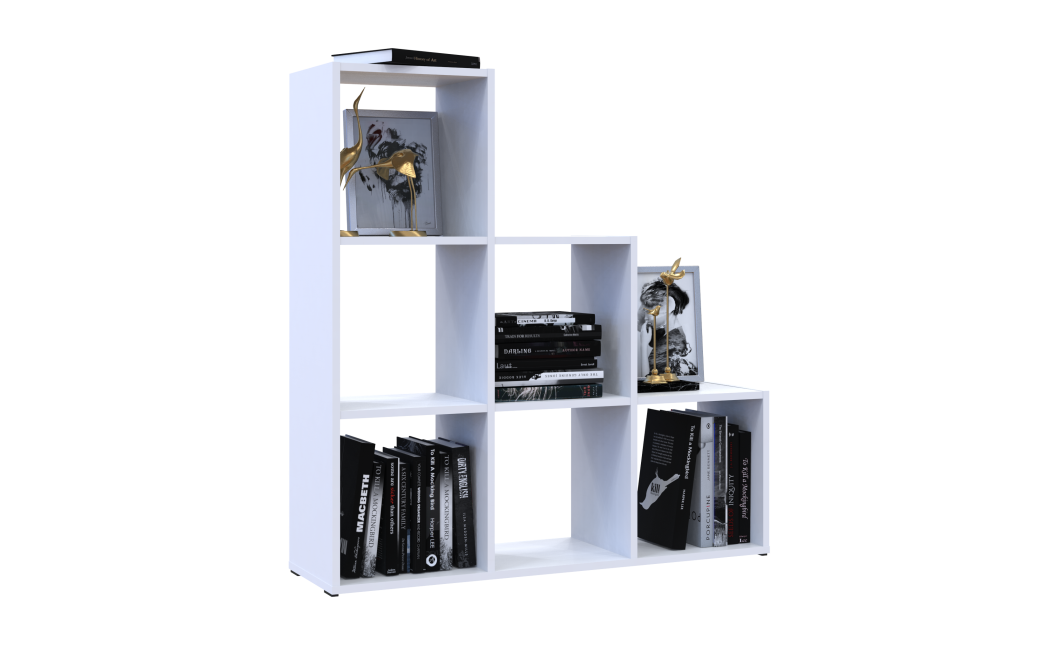 Regalsystem Doros Step 3x3 Weiß offen 102,6x28,8x106,1 (41516161)
