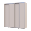 Kleiderschrank Doros Sigma Slim Schiebetüren Kaschmir 2+2 Türen 190x60x214.4 (42005585)