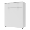 Kommode Doros Ron 2 Weiß 2 Türen 1 Schublade 80x38x100 (41516003)