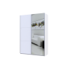 Kleiderschrank Doros G-Caiser Schiebetüren Weiß mit Spiegel 160x60x240 (42002103)