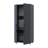 Kleiderschrank Doros Thorn Anthrazit 2 Türen Kleiderstange 90x51,6x200 (44900443)