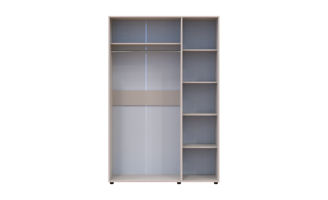 Kleiderschrank Doros Kasper Kaschmir 3 Türen 135x50x204 (44900549)