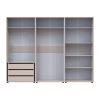 Kleiderschrank mit Regalen und Schubladen Doros Kasper Kaschmir 2+2+2 Türen 270x48x204 (42005730)