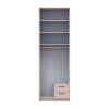 Kleiderschrank Doros Rondi mit Drehtüren mit Oberschrank Kaschmir 2 Türen 82x52x260 (80738482)