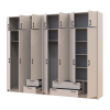 Kleiderschrank mit Aufsatz Doros Rondi Kaschmir 3+4 Türen 281x52x236 (42005636)