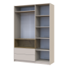 Kleiderschrank Doros Dale Kaschmir/Artisan Eiche 3 Türen 150x52x220 (80737726)