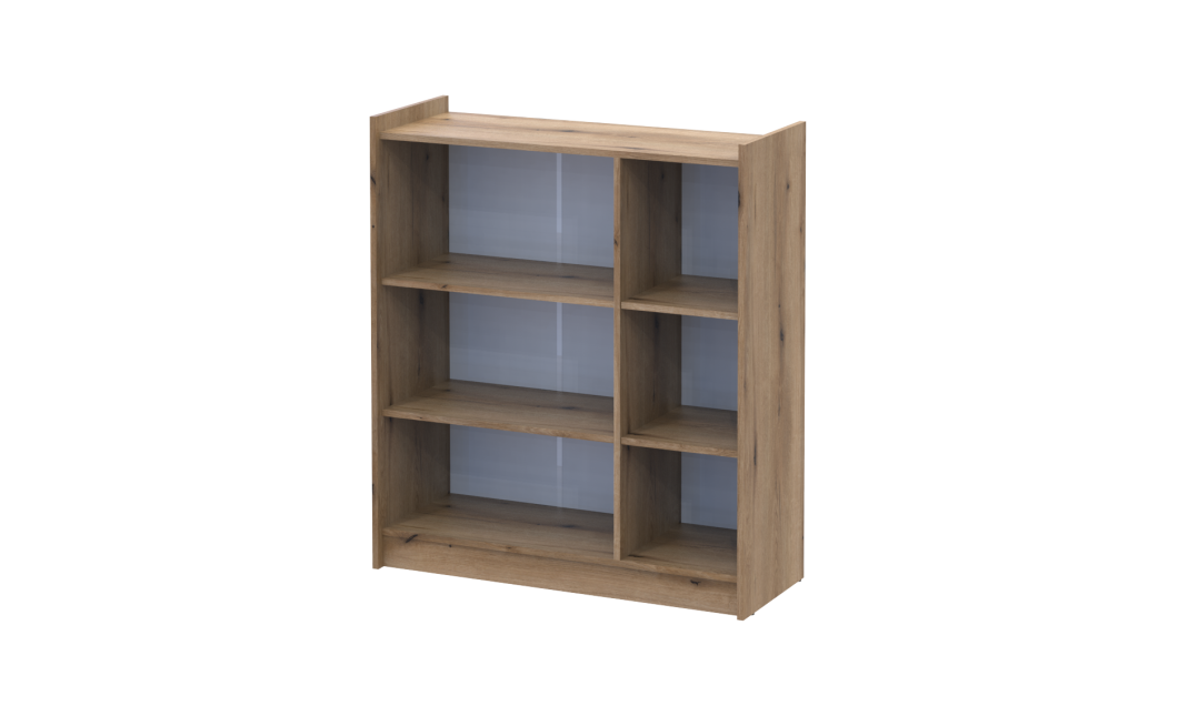 Schuhschrank Doros Kassel mit Spiegel Eiche Evoke 3 Türen 97×40×110 (42005500)