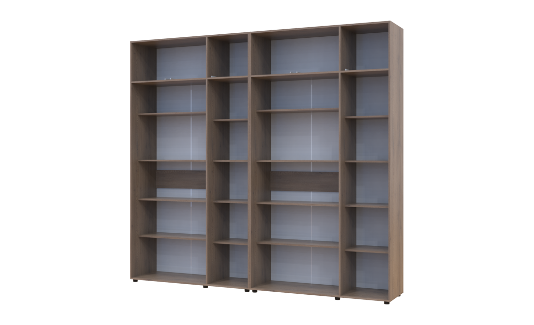 Kleiderschrank mit Regalen und Aufsatz Doros Kasper Cremona Cannolo 3+3 Türen 270x48x245 (42005577)