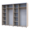Kleiderschrank Doros Sigma Slim Schiebetüren Kaschmir 2+2 Türen 260x60x214.4 (42005599)