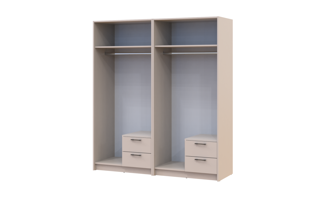 Kleiderschrank Doros Rondi Kaschmir 2+2 Türen 164x52x195 (42005616)