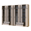 Kleiderschrank mit Aufsatz Doros Rondi Artisan Eiche/Kaschmir 4+4 Türen 320x52x236 (42005674)