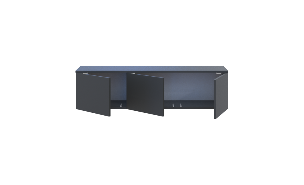 TV-Board Doros Levia Anthrazit 3 Türen 130х35х33 (41516289)