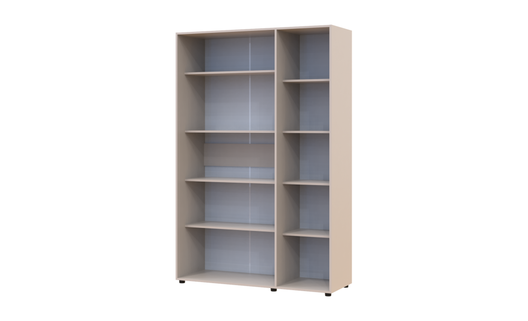 Kleiderschrank mit Regalen Doros Kasper Kaschmir 3 Türen 135x48x204 (42005559)
