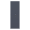 Kleiderschrank Doros Grafit mit Drehtüren 2 Türen 60x52x180 (40512886)