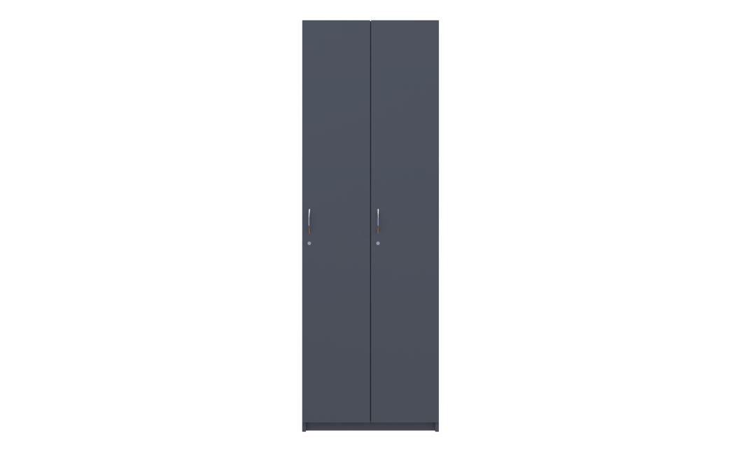 Kleiderschrank Doros Grafit mit Drehtüren 2 Türen 60x52x180 (40512886)