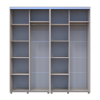 Kleiderschrank Doros Sigma Slim Schiebetüren Kaschmir 2+2 Türen 200x60x214.4 (42005587)