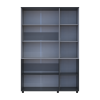 Kleiderschrank Doros Thorn Anthrazit/Grau 3 Türen Böden 135x51,6x200 (44900520)