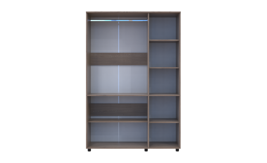 Kleiderschrank Doros Thorn Cremona Cannolo 3 Türen Kleiderstange 135x51,6x200 (44900475)