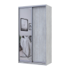 Kleiderschrank Doros City Light Natti Luc Schiebetüren mit Spiegel 150x45x225 (80736512)
