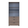 Kleiderschrank Doros Thorn Cremona Cannolo/Grau 2 Türen 3 Schubladen Böden 90x51,6x200 (44900458)