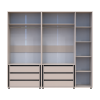 Kleiderschrank mit Schubladen Doros Kasper Kaschmir 2+3 Türen 225x48x204 (42005548)