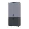 Kleiderschrank Doros Thorn Anthrazit/Grau 2 Türen Böden 90x51,6x200 (44900472)