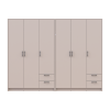 Kleiderschrank Doros Rondi Kaschmir 3+3 Türen 242x52x195 (42005622)