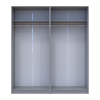 Kleiderschrank-Set Doros Promo Grau 2+2 Türen 180x48x204 (80737766)