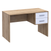 Computertisch Doros T2 Ewok Eiche Weiß 120x60x75 (81339331)