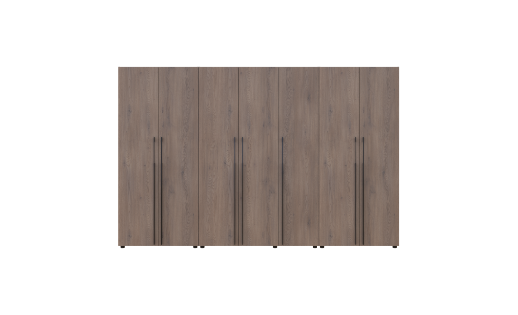 Kleiderschrank mit Regalen und Schubladen Doros Kasper Cremona Cannolo 2+3+2 Türen 315x48x204 (42005739)