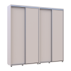 Kleiderschrank Doros Sigma Slim Schiebetüren Kaschmir 2+2 Türen 220x45x214.4 (42005590)