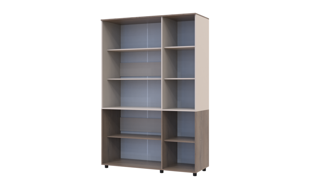 Kleiderschrank Doros Thorn Cremona Cannolo/Kaschmir 3 Türen Böden 135x51,6x200 (44900500)