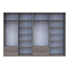 Kleiderschrank Doros Lukas Cannolo / Cannolo 4+4 Türen 340x50x240 (42005249)