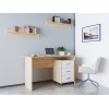 Computertisch Doros T3 Sonoma Eiche Weiß 120x60x78 (44900060)