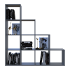 Regalsystem Doros Step 4x4 Graphitgrau offen 136,2x28,8x140,7 (41516167)